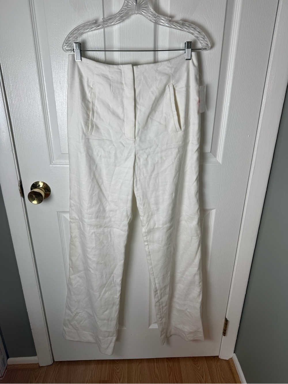 Veronica Beard Jude Wide-Leg Pants in White 8 - Picture 3 of 11